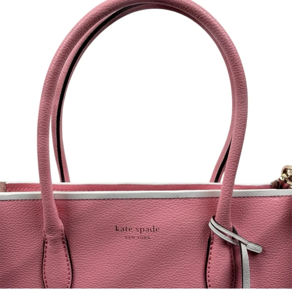 Kate Spade Blush Pink Eva Satchel Bag Shoulder bag Crossbody Vacation - Picture 3 of 9